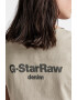 G-Star RAW Top crop de bumbac organic cu logo Boxy - Pled.ro