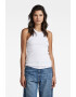 G-Star RAW Top de bumbac de bumbac organic cu striatii - Pled.ro