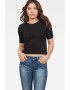 G-Star RAW Tricou crop cu decolteu la baza gatului - Pled.ro