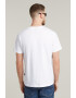 G-STAR RAW Tricou de bumbac organic cu decolteu la baza gatului - Pled.ro