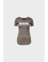 G-Star RAW Tricou de bumbac organic cu terminatie rotunda - Pled.ro