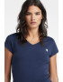 G-Star RAW Tricou slim fit din bumbac organic cu decolteu in V Eyben - Pled.ro