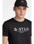 G-STAR Tricou de bumbac organic cu imprimeu logo - Pled.ro