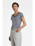 G-STAR Tricou slim fit din bumbac organic cu decolteu in V si model cu dungi - Pled.ro