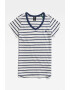 G-STAR Tricou slim fit din bumbac organic cu decolteu in V si model cu dungi - Pled.ro