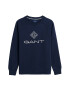 Gant Bluza de trening cu logo si decolteu rotund - Pled.ro