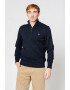 Gant Pulover cu fermoar scurt si broderie logo discreta - Pled.ro