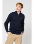 Gant Pulover cu fermoar scurt si broderie logo discreta - Pled.ro