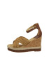 Gant Sandale cu talpa wedge si insertii din material textil - Pled.ro