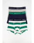 Gant Set 3 perechi de boxeri baieti banda logo Albastru/Gri/Verde - Pled.ro