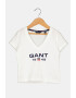 Gant Tricou de bumbac organic cu imprimeu logo - Pled.ro