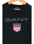 Gant Tricou din bumbac cu imprimeu logo Shield - Pled.ro