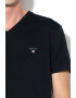 Gant Tricou slim fit cu decolteu in V Original 10005 - Pled.ro