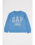 GAP Bluza cu decolteu la baza gatului si imprimeu logo - Pled.ro