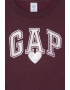 GAP Bluza de trening cu imprimeu logo si maneci cazute - Pled.ro