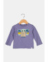 GAP Bluza din bumbac cu imprimeu grafic Violet prafuit/verde/galben - Pled.ro