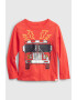 GAP Bluza din bumbac cu imprimeu grafic Oranj mandarina - Pled.ro