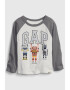 GAP Bluza din bumbac organic cu imprimeu - Pled.ro