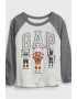 GAP Bluza din bumbac organic cu imprimeu - Pled.ro