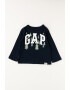 GAP Bluza din bumbac organic cu imprimeu logo - Pled.ro