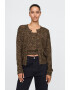 GAP Cardigan cu nasturi si animal print - Pled.ro