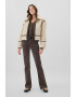 GAP Geaca crop de blana shearling sintetica - Pled.ro