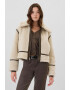 GAP Geaca crop de blana shearling sintetica - Pled.ro