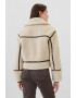 GAP Geaca crop de blana shearling sintetica - Pled.ro