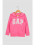 GAP Hanorac casual fete cu aplicatie logo Roz - Pled.ro