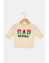 GAP Pulover cu decolteu la baza gatului si logo supradimensionat - Pled.ro