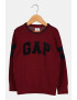 GAP Pulover cu decolteu rotund si model logo - Pled.ro