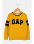 GAP Pulover cu decolteu rotund si model logo - Pled.ro