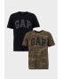 GAP Set de tricouri cu imprimeu logo si camuflaj - 2 piese - Pled.ro