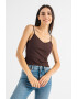 GAP Top cu decolteu en-coeur si aspect striat - Pled.ro