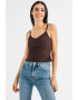 GAP Top cu decolteu en-coeur si aspect striat - Pled.ro