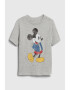 GAP Tricou cu decolteu la baza gatului si imprimeu cu Mickey Mouse - Pled.ro