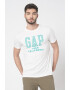 GAP Tricou cu decolteu la baza gatului si imprimeu logo - Pled.ro