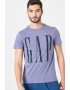 GAP Tricou cu decolteu la baza gatului si imprimeu logo - Pled.ro