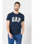 GAP Tricou cu decolteu la baza gatului si imprimeu logo - Pled.ro