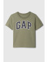 GAP Tricou cu decolteu la baza gatului si imprimeu logo - Pled.ro