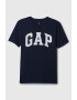 GAP Tricou cu decolteu la baza gatului si imprimeu logo - Pled.ro