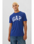 GAP Tricou cu decolteu la baza gatului si logo - Pled.ro