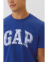 GAP Tricou cu decolteu la baza gatului si logo - Pled.ro