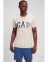 GAP Tricou cu decolteu la baza gatului si logo brodat - Pled.ro