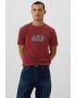 GAP Tricou de bumbac cu logo brodat - Pled.ro