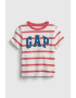 GAP Tricou de bumbac organic in dungi cu imprimeu logo - Pled.ro