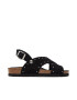 GENUINS Sandale dama 303740115 Piele naturala/Velur Negru - Pled.ro