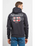 Geographical Norway Hanorac cu imprimeu logo fermoar si buzunare oblice Glacier - Pled.ro