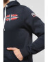 Geographical Norway Hanorac cu imprimeu logo fermoar si buzunare oblice Glacier - Pled.ro