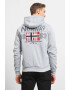 Geographical Norway Hanorac cu imprimeu logo fermoar si buzunare oblice Glacier - Pled.ro